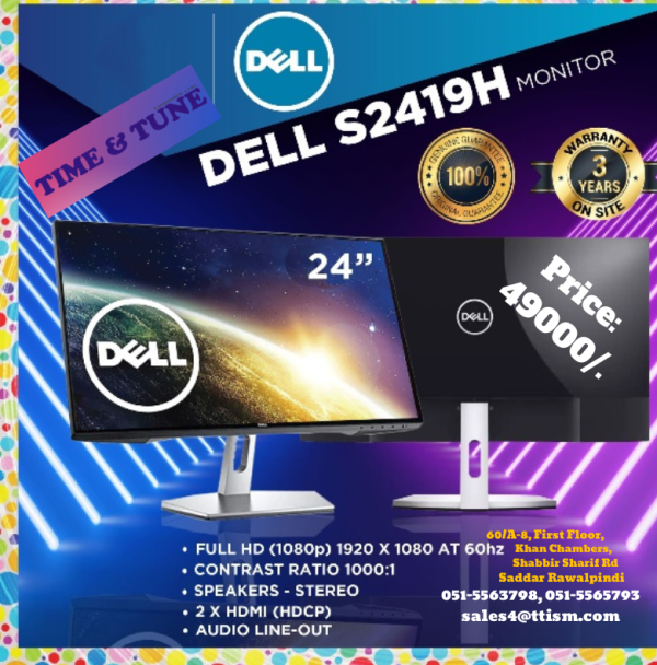 Dell S2419H S Series Monitor 24 Black