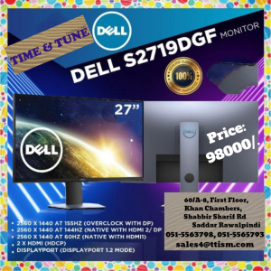 Dell S2719DGF 27 Inch 2.5K QHD 2560 x 1440 AMD FreeSync TN Gaming Monitor