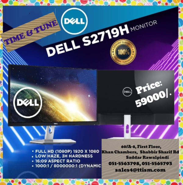 Dell S2719H S Series Monitor 27 Black