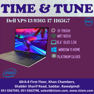 Dell XPS 15 9510 (2021) | Intel Core i9-11th Generation 11900H Octa Core Processor | 16GB RAM | 1TB PCIe NVME SSD | Nvidia RTX 3050Ti 4GB Graphics | 15.6″ FHD+ 500-Nit sRGB Display | Backlit KB | FP Reader | Windows 10 | Platinum Silver