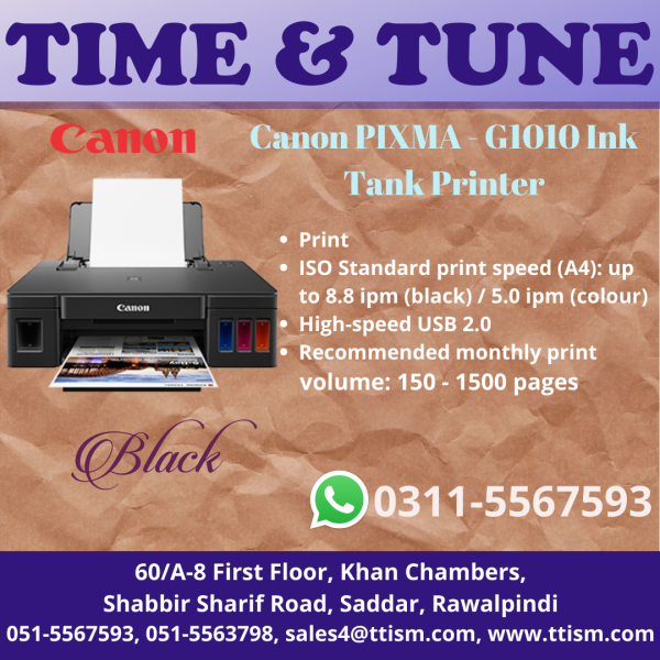 Canon PIXMA - G1010 Ink Tank Printer