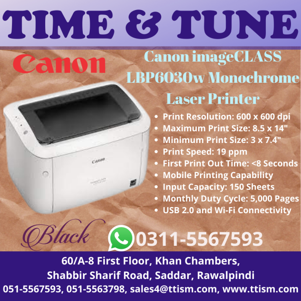 Canon imageCLASS LBP6030w Monochrome Laser Printer